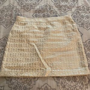 Banana Republic Metallic Print Mini Skirt - 12